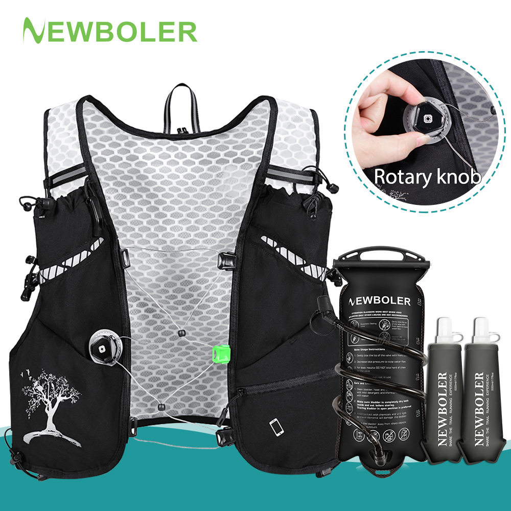 Running Hydration Vest - NEWBOLER 8L 야외 트레일 러닝 백팩