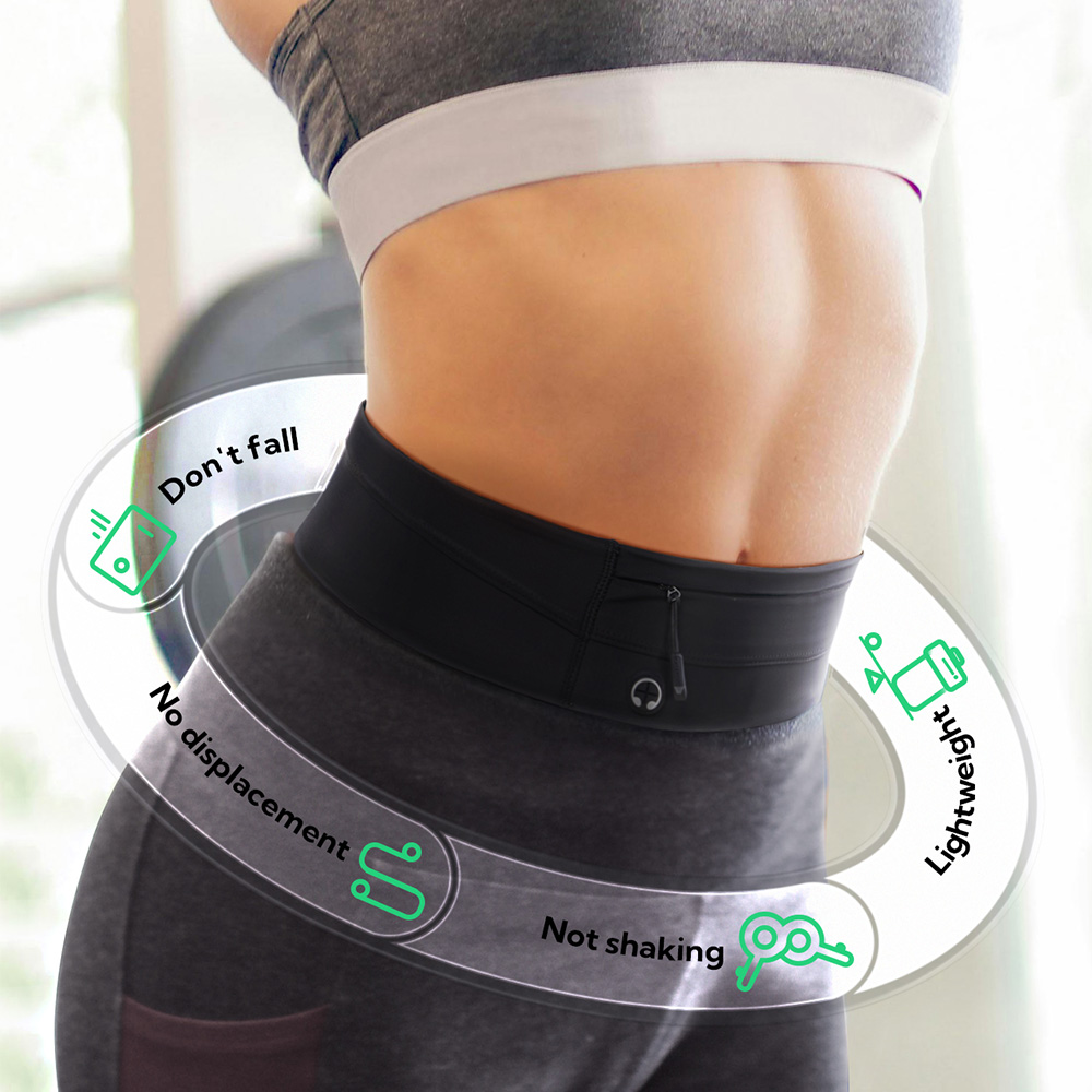 WATERFLY 러닝 벨트 패니 팩, 슬림 탄성 스포츠 - Running Belt Waist 리뷰 및 가격