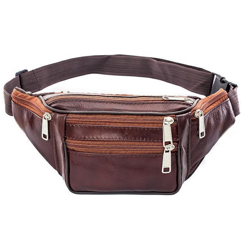 가죽 남성 허리 가슴 가방 얇은 야외 스포츠 파우치 남 - Running Belt Waist 리뷰 및 가격